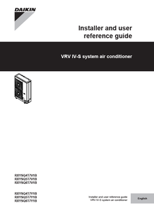 RXYSQ-TV1_RXYSQ-TY1_4PEN404676-1A_Installer and user reference guides_English download